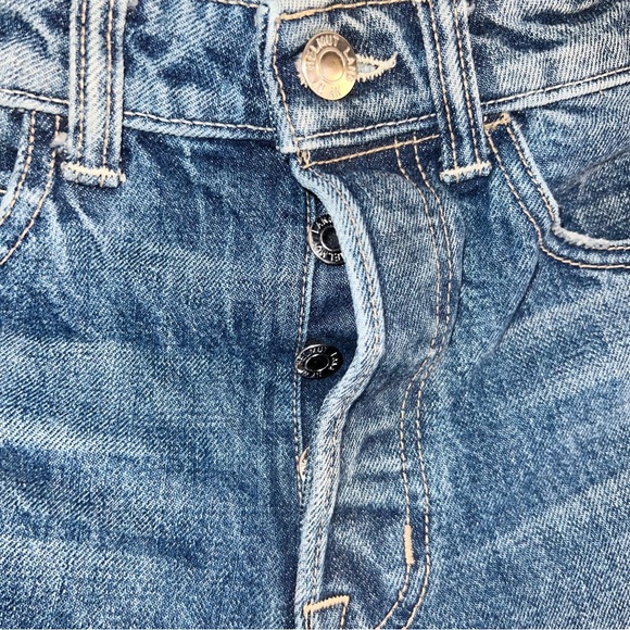 Helmut Lang HIGH RISE CROP SLIM LIGHT JACKHAMMER WASH Size 26 - Picture 6 of 11